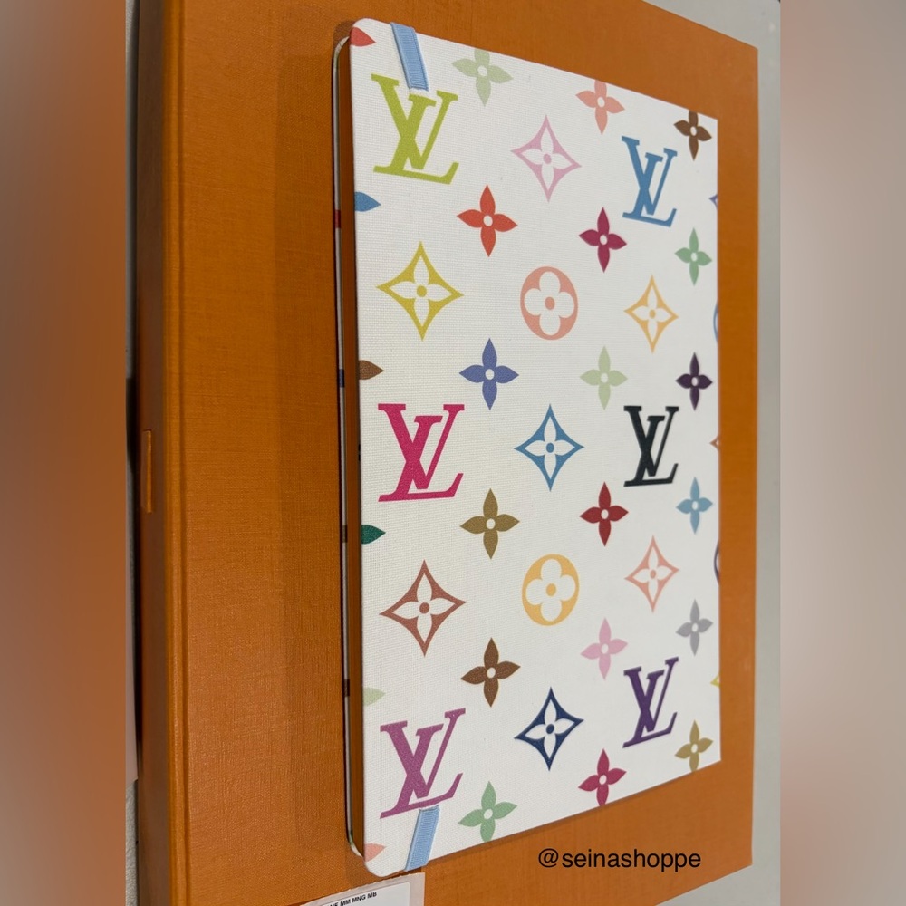 Louis Vuitton Takashi Murakami White Multicolor Notebook, LVxTM Stickers NWT - Picture 6 of 14
